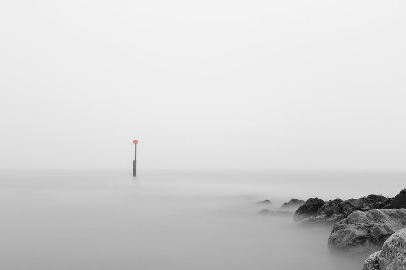 A channel marker and nothing else. Four-minute exposure.