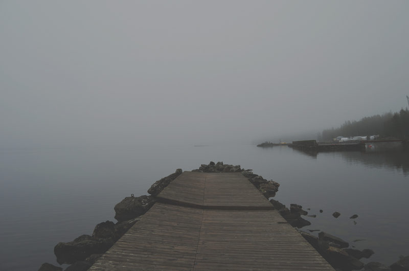 The morning after a night shoot. Fog came in instead of the sun.